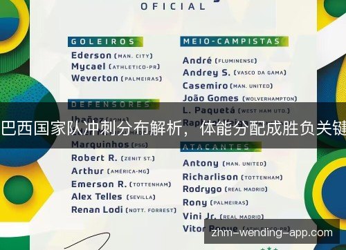 巴西国家队冲刺分布解析,体能分配成胜负关键 巴西国家队冲刺分布解析,体能分配成胜负关键